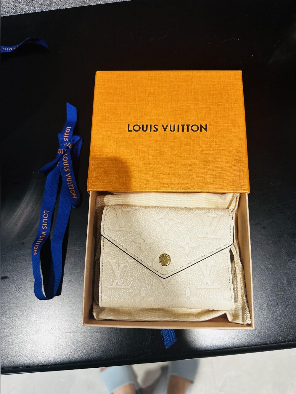 Louis Vuitton Cream Monogram Victorine Wallet